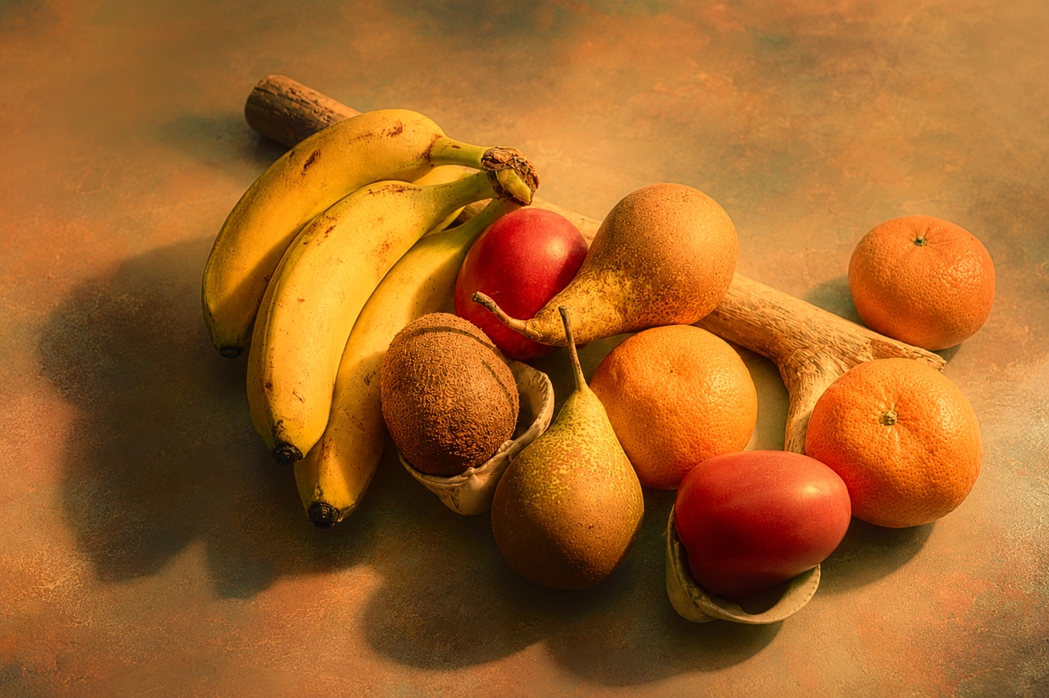 Les couleurs de l’abondance Une nature morte chaleureuse, où la lumière transforme les fruits du quotidien en tableau vivant.